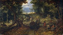 Brueghel the Elder, Jan - Un bosque, Last quarter of 16 Century - First quarter of 17 Century大師畫家古典畫