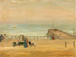 Charles Conder - Brighton, 1905大師畫(huà)家風(fēng)景畫(huà)靜物油畫(huà)建筑油畫(huà)裝飾畫(huà)