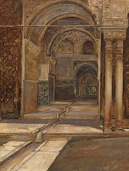 Emile Vloors - Alhambra in Granada大師畫家古典畫古典建筑古典景物裝飾畫油畫