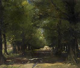 Emile Vloors - Entrance of the Abbey of Tongerlo大師畫家古典畫古典建筑古典景物裝飾畫油畫