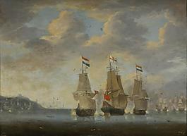 Anonymous - Combate naval, 1660-70大师画家古典画古典建筑古典景物装饰画油画