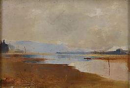 Charles Conder - River Landscape, 1888大師畫家風(fēng)景畫靜物油畫建筑油畫裝飾畫