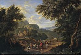 Boudewijns, Adriaen Fransz - Paisaje, Second half of 17 Century - Principio del 18 Century大師畫家古典畫古典建