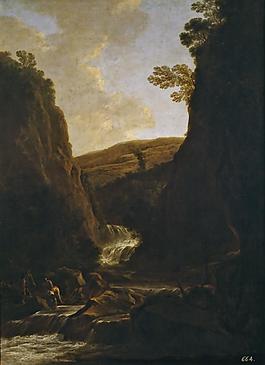 Both, Jan - Paisaje con pescadores y pastores a la orilla de un rio, 1639-41大師畫家古典畫古典建筑古典景物裝飾畫油畫
