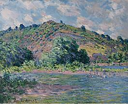 Claude Monet - The Banks of the Seine at Port-Villez, 1885大師畫家風(fēng)景畫靜物油畫建筑油畫裝飾畫