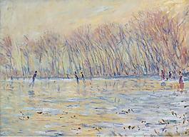 Claude Monet - The Skaters at Giverny, 1899.jpeg大師畫(huà)家風(fēng)景畫(huà)靜物油畫(huà)建筑油畫(huà)裝飾畫(huà)