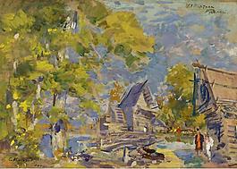Constantin Korovin - Design for Rusalka.jpeg大师画家风景画静物油画建筑油画装饰画