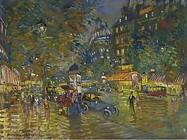 Constantin Korovin - Evening in Paris.jpeg大師畫家風景畫靜物油畫建筑油畫裝飾畫