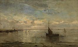 Louis Artan de Saint-Martin - Sea view大师画家古典画古典建筑古典景物装饰画油画