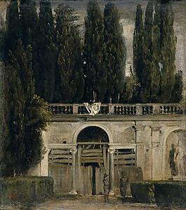 Velazquez, Diego Rodriguez de Silva y - The Medici Gardens in Rome, Ca. 1630大師畫家古典畫古典建筑古典景物裝飾畫油畫