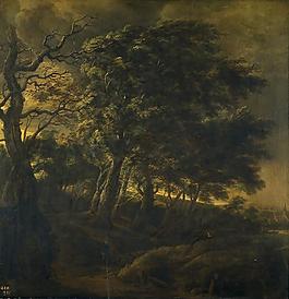 Vlieger, Simon de - Bosque, 1660-65大师画家古典画古典建筑古典景物装饰画油画
