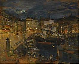 Constantin Korovin - The Port of Marseille.jpeg大师画家风景画静物油画建筑油画装饰画