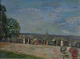 Constantin Terechkovitch - View of the Park of Saint-Cloud.jpeg大師畫家風景畫靜物油畫建筑油畫裝飾畫