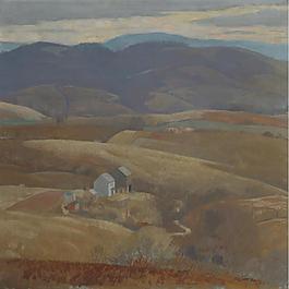 Daniel Garber - Lone Farm, 1930.jpeg大師畫家風(fēng)景畫靜物油畫建筑油畫裝飾畫