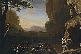 Swanevelt, Herman van - Paisaje con San Bruno, 1636-38大师画家古典画古典建筑古典景物装饰画油画