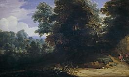 Vadder, Lodewyjk de - Paisaje con cazadores大师画家古典画古典建筑古典景物装饰画油画