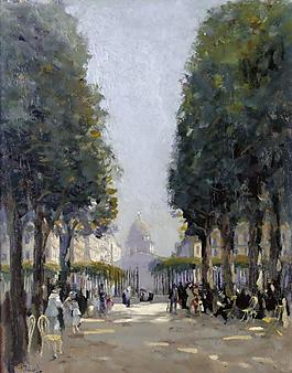 Elie Anatol Pavil - Paris at Summer.jpeg大師畫家風景畫靜物油畫建筑油畫裝飾畫