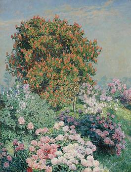 Emile Claus - Flowegarden Villa Zonneschijn, Astene.jpeg大師畫家風(fēng)景畫靜物油畫建筑油畫裝飾畫