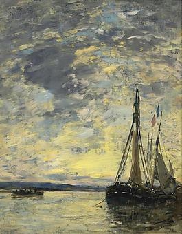 Eugene Boudin - Sailer on the Water, 1885-90.jpeg大師畫家風(fēng)景畫靜物油畫建筑油畫裝飾畫