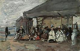 Eugene Boudin - Scene on the Beach, 1888-95.jpeg大師畫家風(fēng)景畫靜物油畫建筑油畫裝飾畫