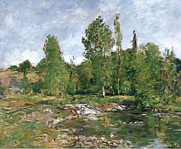 Eugene Boudin - The Pool, Saint-Cenery, 1890-92.jpeg大師畫家風(fēng)景畫靜物油畫建筑油畫裝飾畫