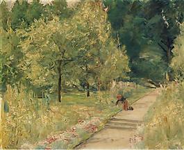 Max Liebermann - Gardener in the Wannsee Garden, 1923-24大師畫家風(fēng)景畫靜物油畫建筑油畫裝飾畫