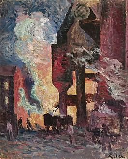 Maximilien Luce - High Furnaces, 1896-99大师画家风景画静物油画建筑油画装饰画