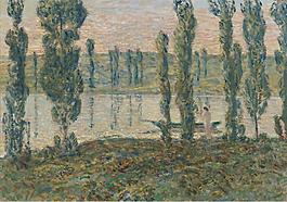 Frederick Childe Hassam - Evening on the River, 1902大師畫家風景畫靜物油畫建筑油畫裝飾畫