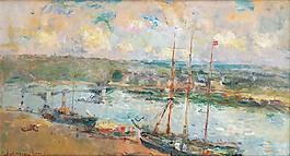 Albert Lebourg - Rouen and Saint-Sever, 1900大師畫家風(fēng)景畫靜物油畫建筑油畫裝飾畫