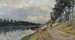 Albert Lebourg - The Banks of the Seine at Puteaux大師畫家風(fēng)景畫靜物油畫建筑油畫裝飾畫