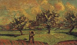 Armand Guillaumin - Landscape at Ile-de-France, 1885.jpeg大師畫家風景畫靜物油畫建筑油畫裝飾畫