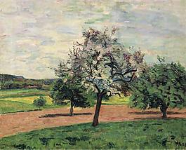 Armand Guillaumin - Apple Trees Blooming, Ile-de-France, 1887.jpeg大師畫家風景畫靜物油畫建筑油畫裝飾畫