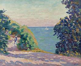 Armand Guillaumin - August Evening at Saint-Palais, 1909.jpeg大師畫家風(fēng)景畫靜物油畫建筑油畫裝飾畫