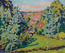 Armand Guillaumin - The Valley of Sedelle, 1920大師畫家風(fēng)景畫靜物油畫建筑油畫裝飾畫