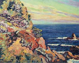 Armand Guillaumin - Rocks at Agay, 1893大師畫家風(fēng)景畫靜物油畫建筑油畫裝飾畫