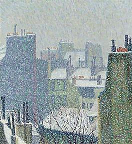 Auguste Herbin - The Roofs of paris under the Snow, 1902大師畫家風(fēng)景畫靜物油畫建筑油畫裝飾畫