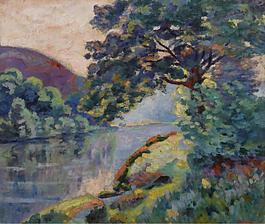 Armand Guillaumin - The Echo Rock大師畫家風景畫靜物油畫建筑油畫裝飾畫