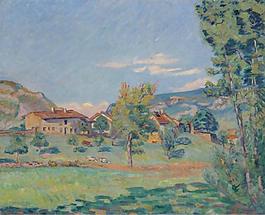 Armand Guillaumin - Thouaret, the Banks of the Ain, 1890大師畫家風(fēng)景畫靜物油畫建筑油畫裝飾畫