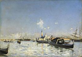 Giovanni Boldini - The Island of San Giorgio in Venice, 1872大師畫(huà)家風(fēng)景畫(huà)靜物油畫(huà)建筑油畫(huà)裝飾畫(huà)