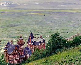 Gustave Caillebotte - Villas at Trouville, 1884大師畫家風(fēng)景畫靜物油畫建筑油畫裝飾畫
