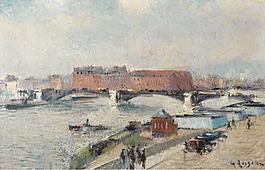 Gustave Loiseau - The Docks, the Bridge of Boieldieu, Rouen, 1930大師畫家風(fēng)景畫靜物油畫建筑油畫裝飾畫