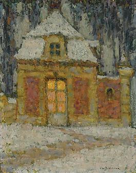 Henri Le Sidaner - Snow, Versailles, 1911大師畫家風(fēng)景畫靜物油畫建筑油畫裝飾畫