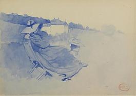 Henri Edmond Cross - Coast near Le Lavandou with Seated Woman大师画家风景画静物油画建筑油画装饰画