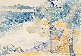 Henri Edmond Cross - Landscape, Saint Clair大師畫家風景畫靜物油畫建筑油畫裝飾畫