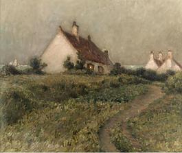 Henri Le Sidaner - A House on a Dune, Fort-Philippe, 1903大師畫(huà)家風(fēng)景畫(huà)靜物油畫(huà)建筑油畫(huà)裝飾畫(huà)