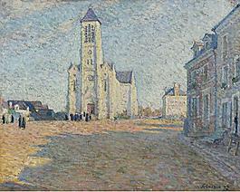 Henri Lebasque - Church in the Village大師畫家風(fēng)景畫靜物油畫建筑油畫裝飾畫