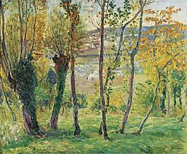 Henri Lebasque - The Outskirts of Montevrain, 1900-05大師畫家風(fēng)景畫靜物油畫建筑油畫裝飾畫
