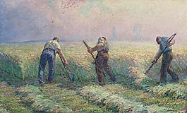 Henri Lebasque - The Mowers in the Outskirts of Lagny, 1899-1900大師畫家風(fēng)景畫靜物油畫建筑油畫裝飾畫