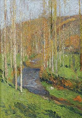 Henri Martin - Green in the Lower Reaches of Labastide-du-Vert, 1905大師畫家風(fēng)景畫靜物油畫建筑油畫裝飾畫