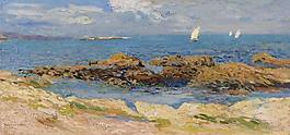 Henri Martin - The Outskirts of Saint-Malo, 1920大師畫家風(fēng)景畫靜物油畫建筑油畫裝飾畫